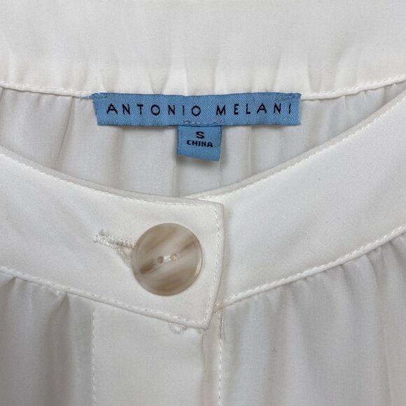 Like New Worn Once Blouse With Cuff Tie Detail By Antonio Melani - Picture 4 of 6